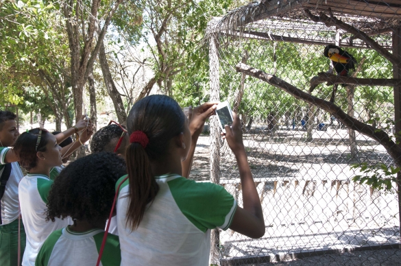   												Crianas no Parque Zoobotnico						 (Foto:Raoni Barbosa)					