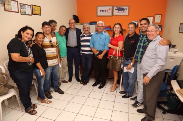   												Os radialistas elogiaram a a��o do secret�rio Franz� como o primeiro gestor que se reuniu com a categoria.						 (Foto:Jarbas Santana)					