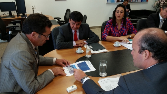   												Reunio com o ministro do TCU, Vital do Rego, equipe do Piau e do Ministrio dos Portos, para tratar do Porto de Lus Correia. 						 (Foto:CCom)					