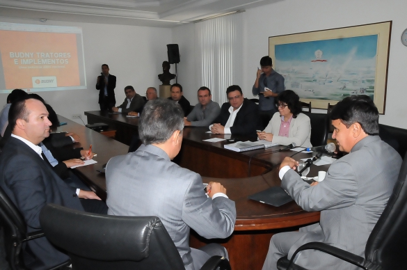   												Reunio com Presidente da Budny Tratores						 (Foto:Francisco Leal)					