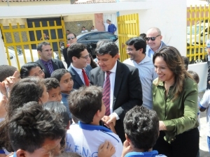 Reinaugurada a escola Nair Gonalves						 (Foto:Francisco Leal)