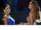 Miss Filipinas manda mensagem de Natal para Miss Colombia.