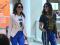 GIULIA COSTA E FLVIA ALESSANDRA CIRCULAM COM MUITO ESTILO POR AEROPORTO.